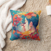 Ihre Liebe, ihr Weg | Lesbischer Kiss Art Deco Sti Kissen (Decke)