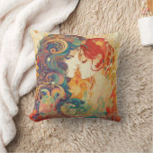 Ihre Liebe, ihr Weg | Lesbischer Kiss Art Deco Sti Kissen (Decke)