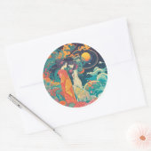 Ihre Liebe, ihr Weg Runder Aufkleber (Umschlag)