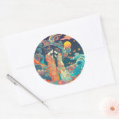 Ihre Liebe, ihr Weg Runder Aufkleber (Umschlag)