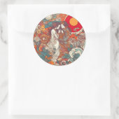 Ihre Liebe, ihr Weg Runder Aufkleber (Tasche)