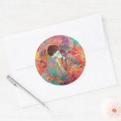 Ihre Liebe, ihr Weg Runder Aufkleber (Umschlag)