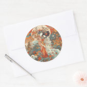 Ihre Liebe, ihr Weg Runder Aufkleber (Umschlag)