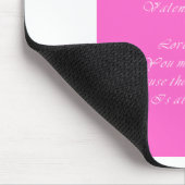 Ihre Liebe ist ein echter Valentinstag Mousepad (Ecke)