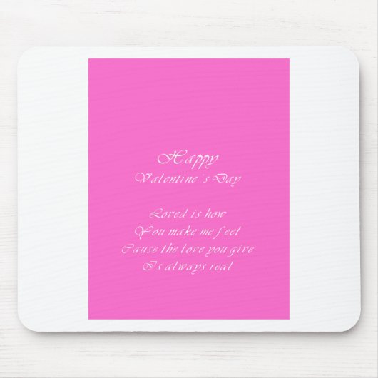 Ihre Liebe ist ein echter Valentinstag Mousepad (Vorne)