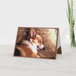 Ihre Liebe ist wie Sunshine Welsh Corgi Feiertagskarte