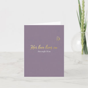 Ihre Liebe lebt weiter Muttertagskarte Feiertagskarte