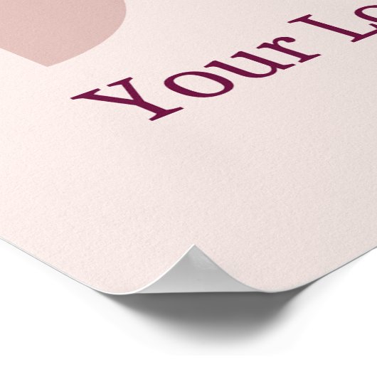 Ihre Liebe macht mein Herz zum Herzblut Mitte des Poster (Ecke)