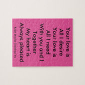 Ihre Liebe Puzzle (Horizontal)