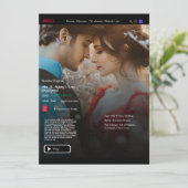 Ihre Liebe-Story-Movie-Streaming-Karte (Stehend Vorderseite)