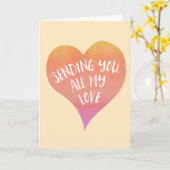 Ihre Liebe Watercolor zu senden, bald gut einfühle Karte (Gelbe Blume)