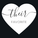 Ihre Lieblings-С alligrafisches Gefälligkeitsgesch Herz-Aufkleber<br><div class="desc">Ihr Lieblings-Lieblingsticker mit moderner Kalligraphie für die Begrüßungstasche. Das Design zeichnet sich durch ein modernes Skripttextlayout aus. Um erweiterte Änderungen vorzunehmen,  wählen Sie bitte unter Personalisieren dieser Vorlage die Option "Klicken Sie auf,  um weitere Anpassungen vorzunehmen".</div>