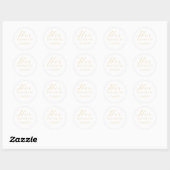Ihre Lieblings-Candy-Leckerei Sticker Gold Wedding (Blatt)
