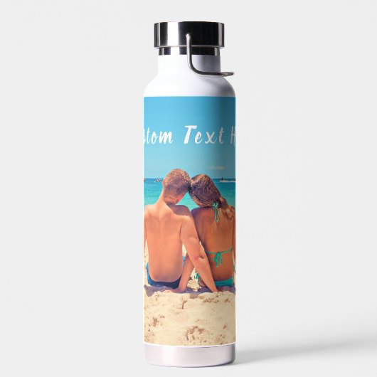 Ihre Lieblings-Foto-Flasche mit individuellem Text Trinkflasche (Links)