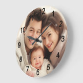 Ihre Lieblings-Foto-Wand Große Wanduhr (Winkel)