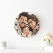 Ihre Lieblings-Foto-Wand Große Wanduhr (Zuhause)