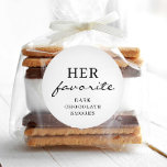 Ihre Lieblings-Gastgeschenk Hochzeit bearbeitbare  Runder Aufkleber<br><div class="desc">Fügen Sie diese anpassbaren Labels zu Ihren Gunsten Gastgeschenk Hochzeit Leckereien! Erstellen Sie seine und ihre runden Kreiskleber. Lass all deinen Hochzeitsgästen deine Lieblings-Leckereien kennen.</div>