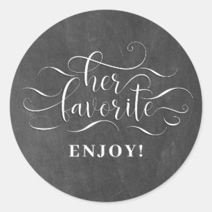 Ihre Lieblings Gastgeschenk Hochzeit Runder Aufkleber