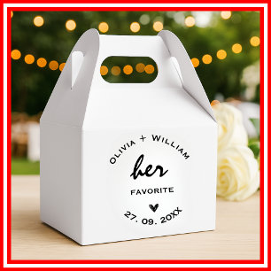 Ihre Lieblings-Gastgeschenke Hochzeiten Herz Geschenkschachtel