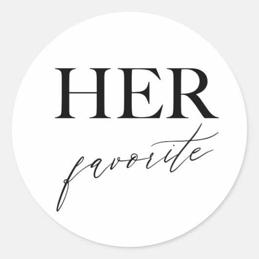 Ihre Lieblings-Hochzeitssnack-Leckerei Runder Aufkleber (Vorderseite)