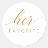 Ihre Lieblings-Imitate Gold С alligraphische Gefäl Runder Aufkleber (Vorderseite)