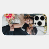 Ihre Lieblings-Paare Foto Gold Glitzern Case-Mate iPhone Hülle (Rückseite (Horizontal))