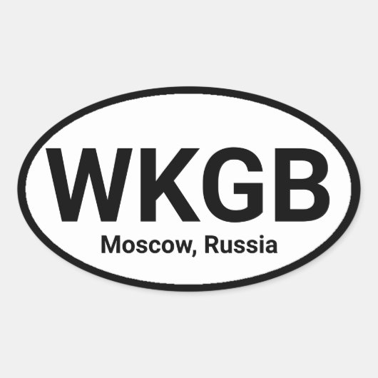 Ihre Lieblings-Radiostation Ovaler Aufkleber (Vorderseite)