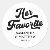 Ihre Lieblings-Schwarz-Weiß-Diskothek Runder Aufkleber (Vorderseite)