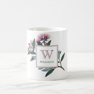 Ihre Lieblings-Vintag-Botanische Monogramm-Tasse Kaffeetasse