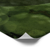 Ihre Lieblings-Zitat Dunkelgrüne Graublasen Poster (Ecke)