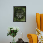 Ihre Lieblings-Zitat Dunkelgrüne Graublasen Poster<br><div class="desc">Der Hintergrund ist mit einer kratzenden, bedrückten, Vintagen Grunge-Grafik in einem dunklen, tiefen Grün bedeckt; durchzogen von den Texturen sind fette, festliche blubble Kreise, die aus der Buche hellen Flecken. Sie sind herzlich eingeladen, mein Stück Digitalkunst durch Ihre eigene zu ersetzen, oder sogar mit einem Foto, das Sie Liebe! Über...</div>