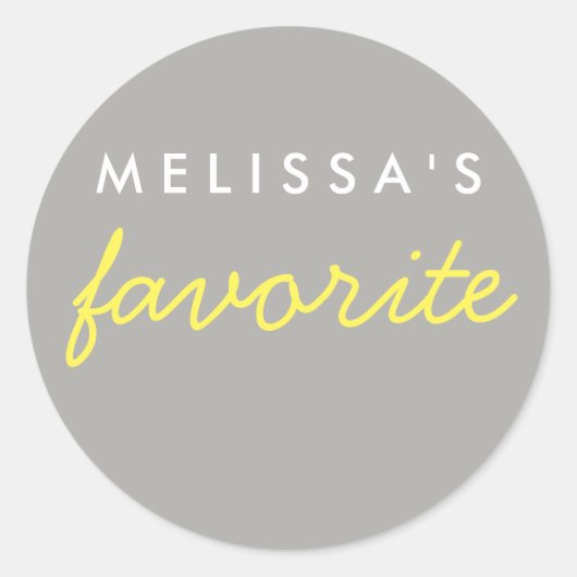 "Ihre Lieblingsjause" Runder Aufkleber (Vorderseite)