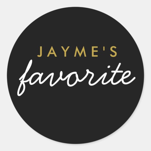 "Ihre Lieblingsjause" Runder Aufkleber (Vorderseite)