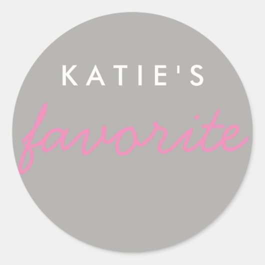 "Ihre Lieblingsjause" Runder Aufkleber (Vorderseite)