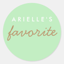 "Ihre Lieblingsjause" Runder Aufkleber