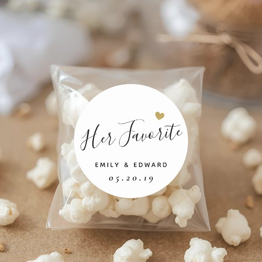 Ihre liebste Personalisierte Gastgeschenk Hochzeit Runder Aufkleber