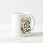 Ihre Light Shine Christlich Coffee Tasse gelassen (VorderseiteRechts)
