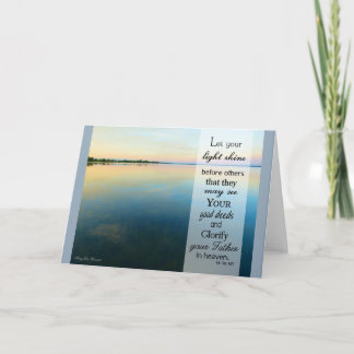Ihre Light Shine - Scripture Card gelassen Dankeskarte