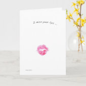 Ihre Lippenkarte verpassen Karte (Gelbe Blume)