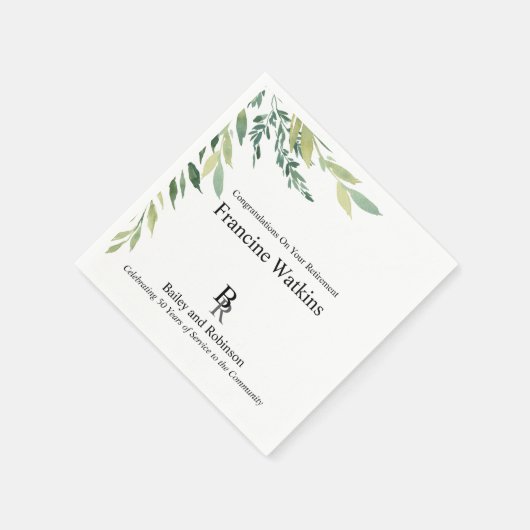 Ihre Logo-Berufliche Ruhefläche Serviette (Ecke)