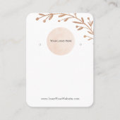 Ihre Logo-Blindleaf-Boho-Erkersichtkarte Visitenkarte (Vorderseite)