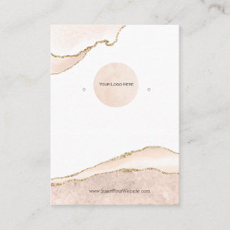 Ihre Logo-Blush & Gold-Groß Visitenkarte