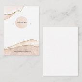 Ihre Logo-Blush & Gold-Groß Visitenkarte (Vorne/Hinten)