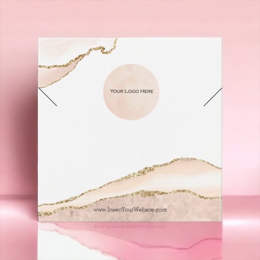 Ihre Logo-Blush & Gold-Netzwerkkarte