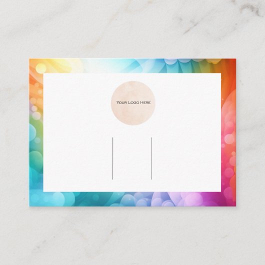 Ihre Logo Bogen Hair Clip Rainbow Display Card Visitenkarte (Vorderseite)
