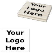 Ihre Logo-Briefmarke aus lackiertem Holz mit Tinte Gummistempel (Stempel)