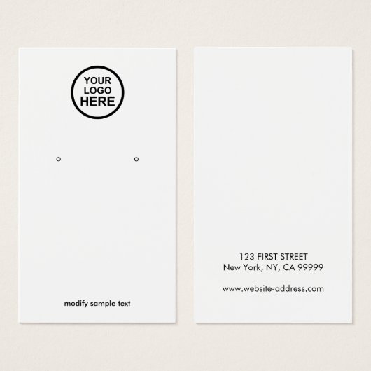 Ihre Logo-Erinnerungs-Grafikkarte (Vorne & Hinten)