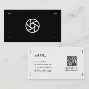 Ihre Logo-Fotobücher Schwarz-weiß modern Visitenkarte