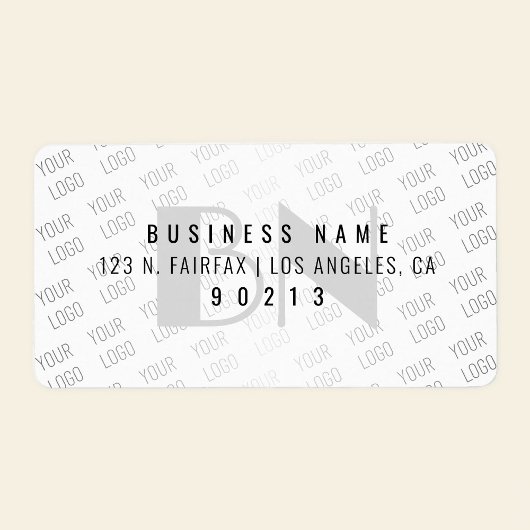 Ihre Logo-gepflasterte, weiße Rücksendeadresse Adressaufkleber