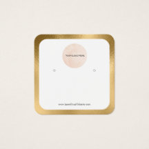 Ihre Logo Gold Border ausgefüllt Ohrring-Display-K